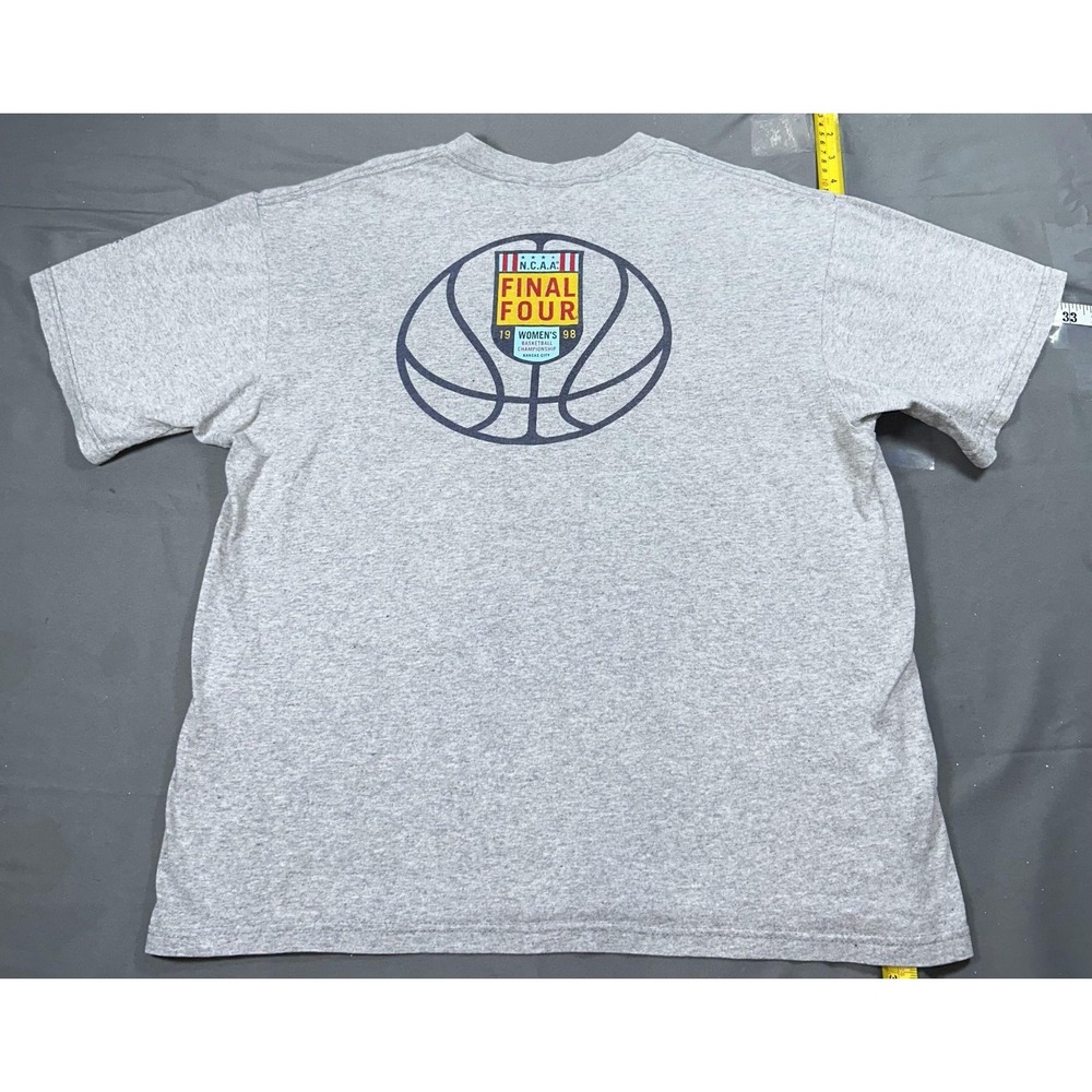 Vintage 1998 NCAA Womens Final Four Shirt Mens M Gray Basketball Nike USA 90s - Picture 8 of 8